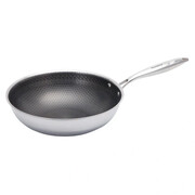 Patelnia stalowa, powłoka non-stick honeycomb, 28 cm, stal 304, PFOA-Free KLAUSBERG KB-9024