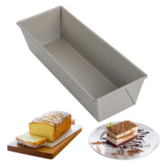 Forma do pieczenia ciasta, keksówka, 31 cm, stal węglowa, marmurkowa, beżowa, KINGHOFF KH-1972