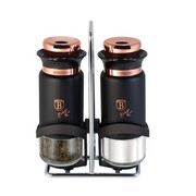 Zestaw do soli i pieprzu 3-ele przyprawnik BERLINGER HAUS Black Rose BH-1994