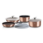 Komplet garnków 9-ele click & cook BERLINGER HAUS Metallic Line Rosegold BH-6147