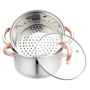 Zestaw garnków do gotowania na parze 20cm 3 ele. Parowar KLAUSBERG KB-7728