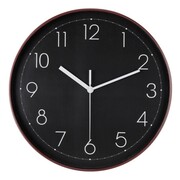 Zegar ścienny na ścianę do kuchni salonu okrągły czarny 30CM BRUNBESTE BB-1874
