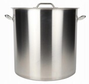 Garnek stalowy ze stali nierdzewnej gastro 17L wysoki 28x28 ROSSNER T8007