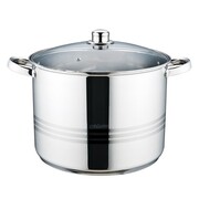 Garnek stalowy z pokrywką na indukcję gaz (16L S/N) MAESTRO MR-3517-16