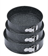 Zestaw tortownic tortownica okrągła metalowa do pieczenia ciasta 18/20/22cm BLUBERG BBG-2039