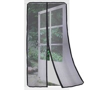 Moskitiera na drzwi czarna z magnesem 210x100cm PROGARDEN 780601
