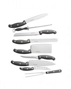 Zestaw noży do krojenia grill 9-ele noże komplet MASTERPAN MP-6052
