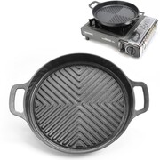 Patelnia grillowa do smażenia 24cm do kuchenek turystycznych TIROSS TS-272