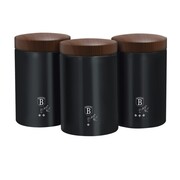 Zestaw 3 pojemników kuchennych BERLINGER HAUS Ebony Rosewood BH-6454