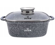 Brytfanna garnek kwadratowy 6.5L 28cm ZILNER Grey ZL-7063