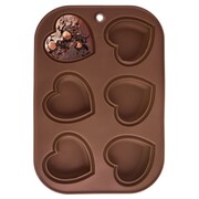 Forma do pieczenia 6 muffinek babeczek babeczki silikonowa brązowa SILLINIE ORION 151742