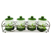 Zestaw 4 pojemników na przyprawy MAESTRO SUMMER MEADOW MR-20032-04cs