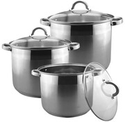 Zestaw garnków stock pot 6 ele. 12l/10l/7L BRUNBESTE BB-2144