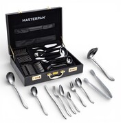 Zestaw sztućców w walizce 72 ELE na 12 osób sztućce komplet MASTERPAN MP-8010