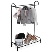 Wieszak stojący na ubrania metalowy czarny 147cm VILDE 879016