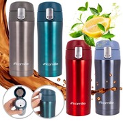 Kubek termiczny na kawę bidon butelka 320ml 4 kolory metaliczne KAMILLE KM-2087