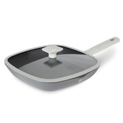 Patelnia grillowa z pokrywką z powłoką tytanową kwadratowa 28x28cm BERLINGER HAUS Aspen BH-7073