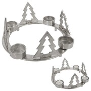 Świecznik aluminiowy na 4 świeczki 25cm HOME STYLING COLLECTION 569188