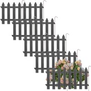 Płotek ogrodowy grafitowy 30x30cm 10 szt. VILDE 351005-G