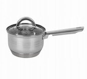 Rondelek garnek stalowy 16cm 1.5 l grube dno gaz indukcja gaz ROSSNER MM7048-R