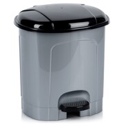 Kosz na śmieci z pedałem plastikowy szary łazienkowy do kuchni 5.5L ORION 731371