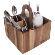 Drewniany organizer na przybory kuchenne ORION 540586