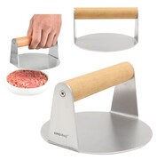 Prasa do mięsa burgerów 14cm ze stali nierdzewnej praska KINGHOFF KH-1878
