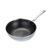Wok patelnia głęboka 3-warstwowa NON-STICK plaster miodu indukcja 30cm MAESTRO MR-1224-30