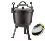 Kociołek żeliwny myśliwski 4L emaliowany KINGHOFF KH-2241