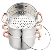 Zestaw garnków do gotowania na parze 20cm 4 ele. Parowar KLAUSBERG KB-7729