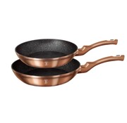 Zestaw 2 patelni granitowych 22/26cm BERLINGER HAUS Metallic Line Rosegold BH-1611-N