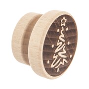 Stempel do dekorowania ciastek dekorator drewniany choinka ORION 127440