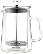 Zaparzacz do kawy/herbaty 0,60L French Press srebrny KLAUSBERG KB-7685
