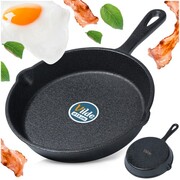 Patelnia żeliwna indukcja ciężka CAST LINE mała 15 cm VILDE 199033