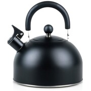 Czajnik z gwizdkiem stalowy na gaz indukcja czarny matowy 3L VILDE 199014