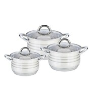 Zestaw garnków garnki komplet 6-ele 2.9L / 5.1L / 6.5L MAESTRO MR-3513-6L