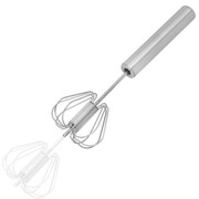 Trzepaczka do jajek obrotowa stalowa metalowa Ø6cm x 26 BRUNBESTE BB-3185