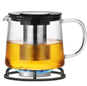 Dzbanek zaparzacz szklany do herbaty ziół na gaz 2000ml KAMILLE KM-0776XL