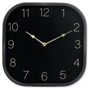 Zegar ścienny na ścianę czarny złoty 30cm VILDE 568131