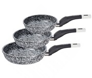 Zestaw 3 patelni 16/18/20cm marmurowo-ceramicznych ZILNER Stonetec ZL-7129