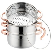 Zestaw garnków do gotowania na parze 22cm 4 ele. Parowar KLAUSBERG KB-7732