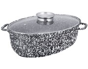 Brytfanna marmurowa KLAUSBERG 8.0L 38cm 2 ele. KB-7366