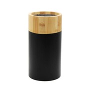 Stojak na noże bambusowy blok do noży pojemnik organizer czarny BRUNBESTE BB-3774