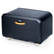 Chlebak metalowy pojemnik na chleb pieczywo czarny mały 35.5x21x23.5cm VILDE 259618