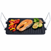 Płyta żeliwna grillowa na ruszt grill ognisko grilla 25x40cm patelnia KAMILLE KM-4816V