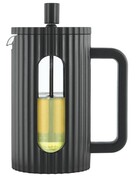Zaparzacz do herbaty kawy szklany French Press 600 ml czarny KLAUSBERG KB-7746