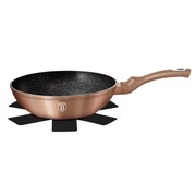 Patelnia z powłoką granitową / wok 28cm BERLINGER HAUS Metallic Line Rosegold BH-1512-N