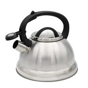 Czajnik stalowy z gwizdkiem 2.5L indukcja gaz tradycyjny srebrny BRUNBESTE BB-2272