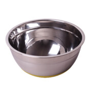 Miska kuchenna ze stali nierdzewnej silikonowe dno 22cm stalowa KAMILLE KM-4348