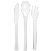 Zestaw sztućców komplet plastikowy lekki turystyczny podróżny 4-ele EXCELLENT HOUSEWARE 139437